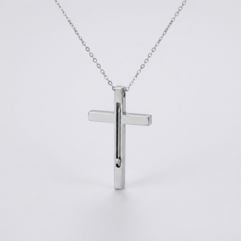 Cross Fidget Toothpick Necklace